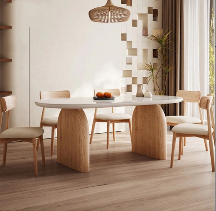 NAKORI Japandi Sintered Stone Dining Table - Cassa Haus Singapore