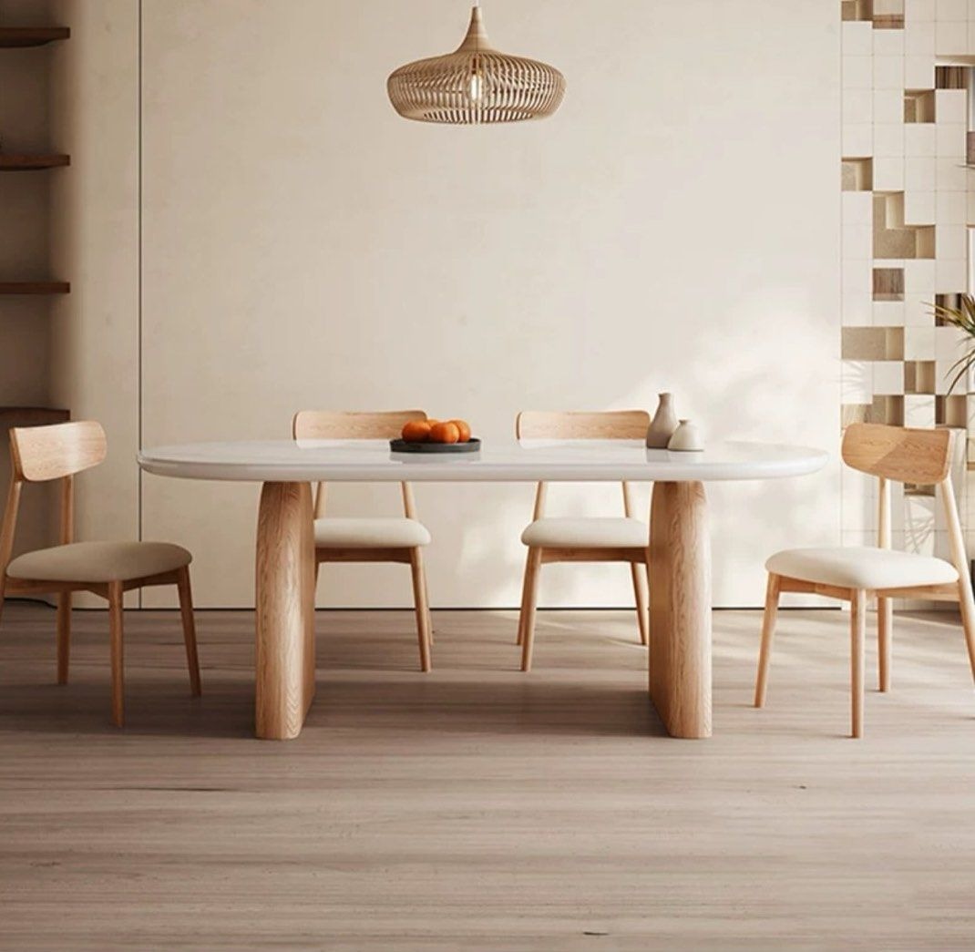 NAKORI Japandi Sintered Stone Dining Table - Cassa Haus Singapore
