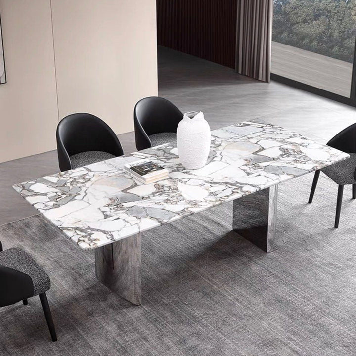 VOLNY Modern Marble Dining Table - Radical Homes Singapore