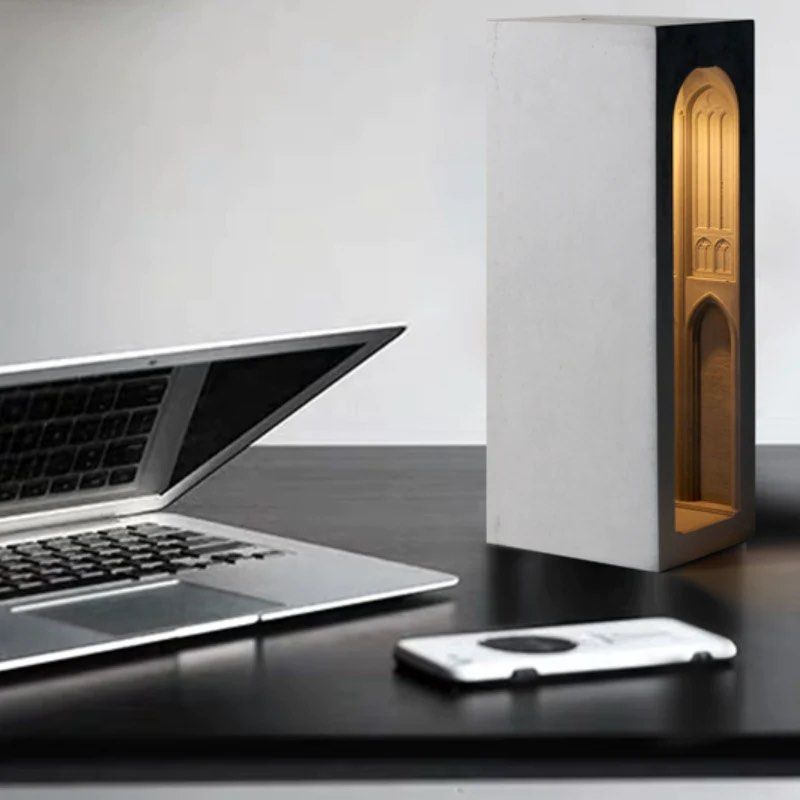 WALKER Cathedral Concrete Night Light - Radical Homes Singapore