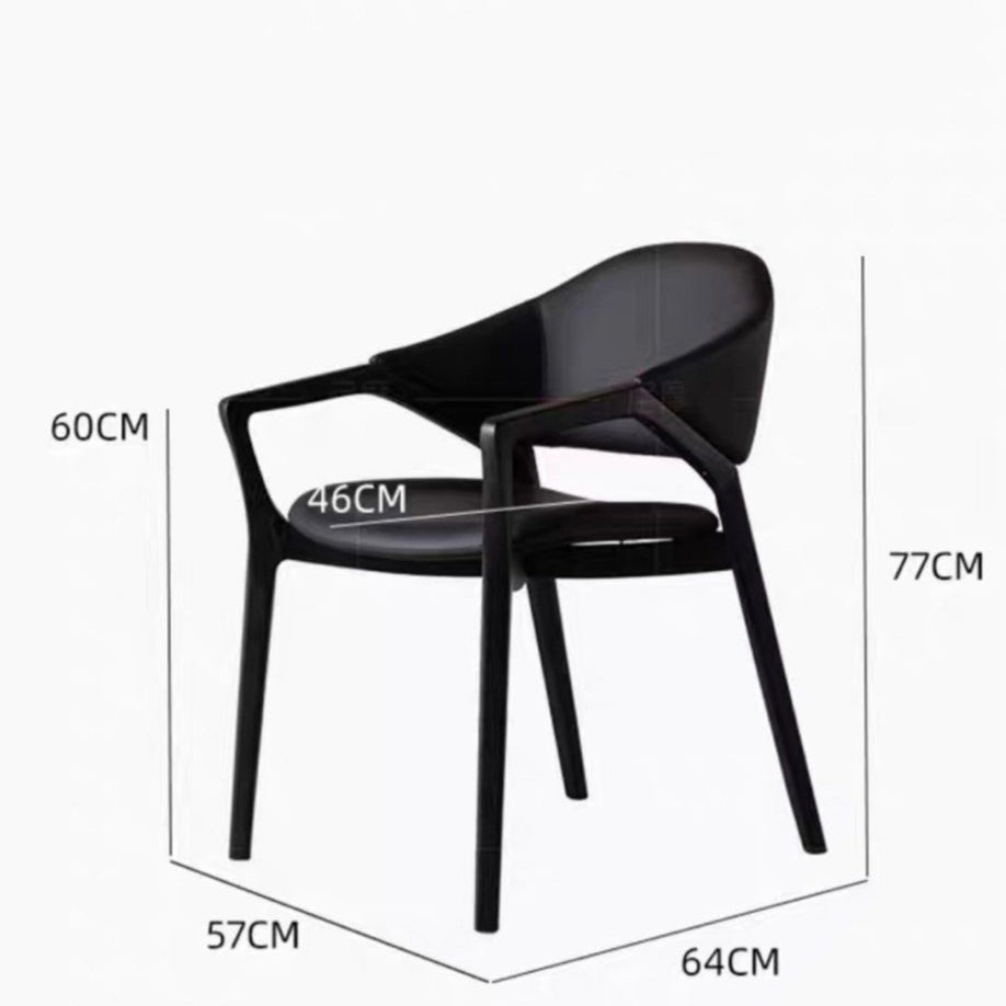 VALERION Modern Leather Dining Chair - Cassa Haus Singapore