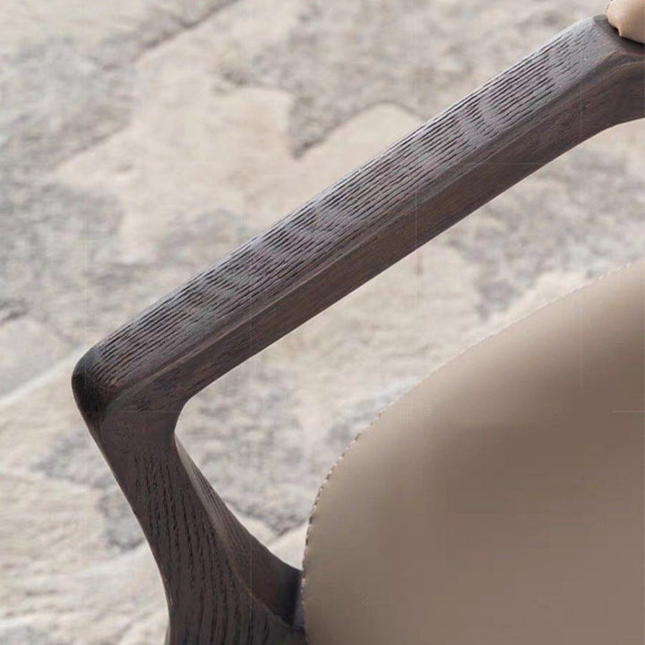VALERION Modern Leather Dining Chair - Cassa Haus Singapore