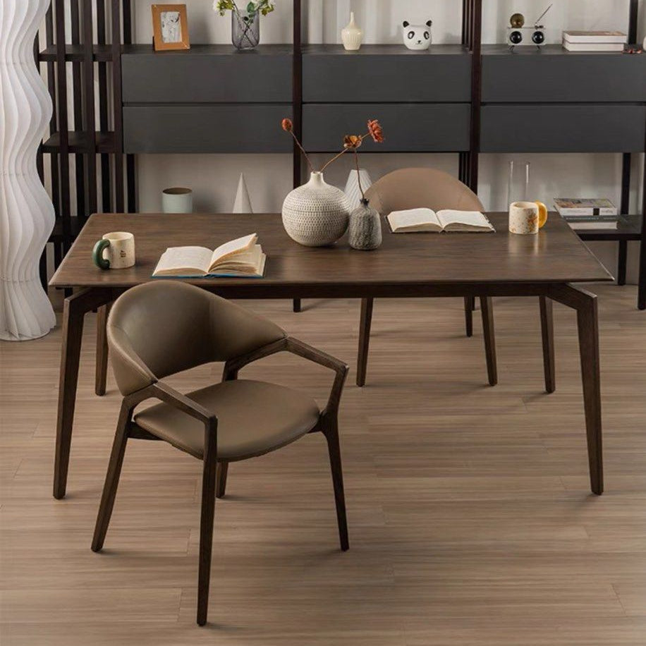 VALERION Modern Leather Dining Chair - Cassa Haus Singapore