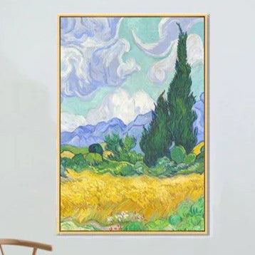 Wheat Field With Cypresses Oil Painting - Radical Homes Singapore