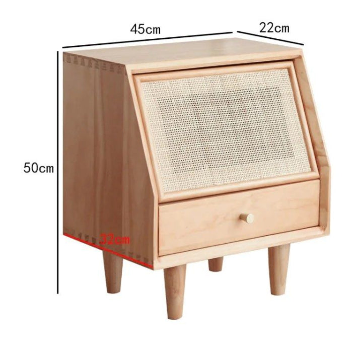 WINSEN Rattan Drawer Nightstand - Radical Homes Singapore