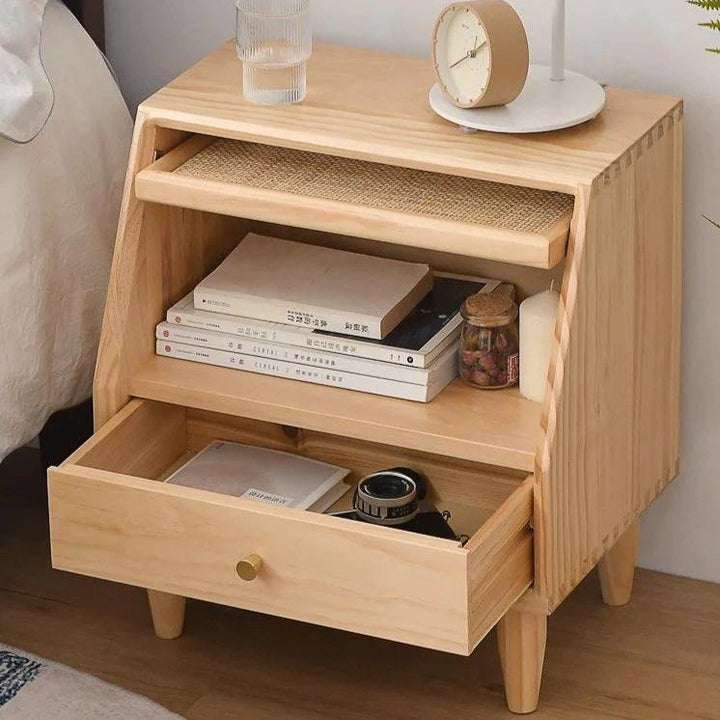 WINSEN Rattan Drawer Nightstand - Radical Homes Singapore