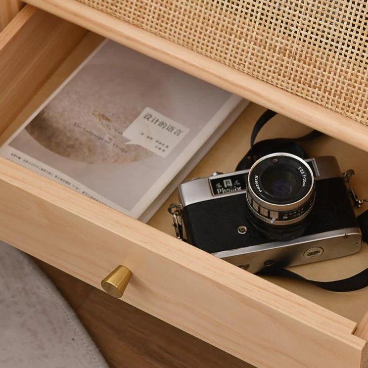 WINSEN Rattan Drawer Nightstand - Radical Homes Singapore