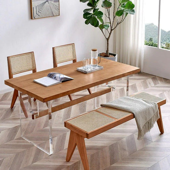 LUCENTRA Acrylic Base Dining Table - Cassa Haus Singapore