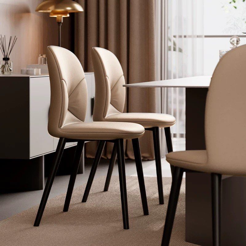 JONES Modern Leather Dining Chair - Radical Homes Singapore