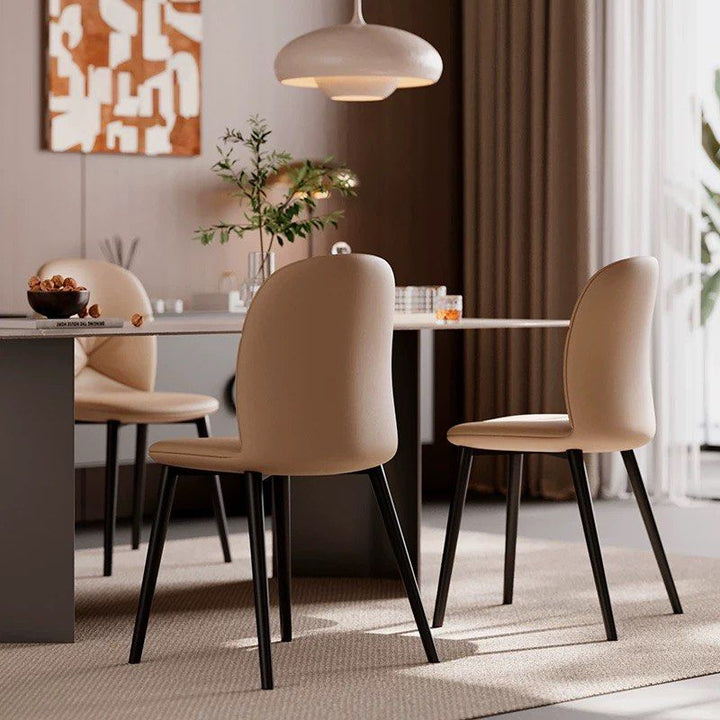 JONES Modern Leather Dining Chair - Radical Homes Singapore