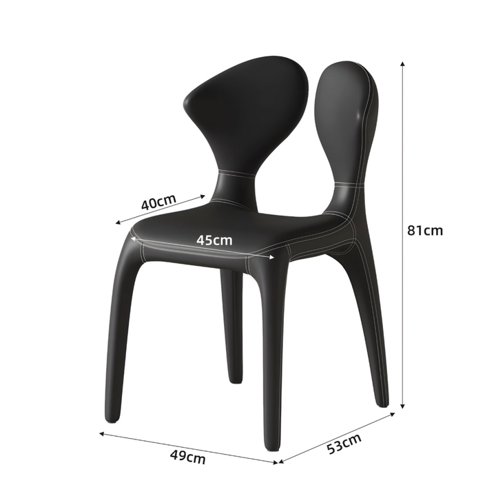 RENALDO Modern Leather Dining Chair