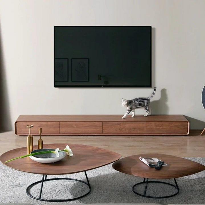 VIVAR Wooden TV Stand - Radical Homes Singapore