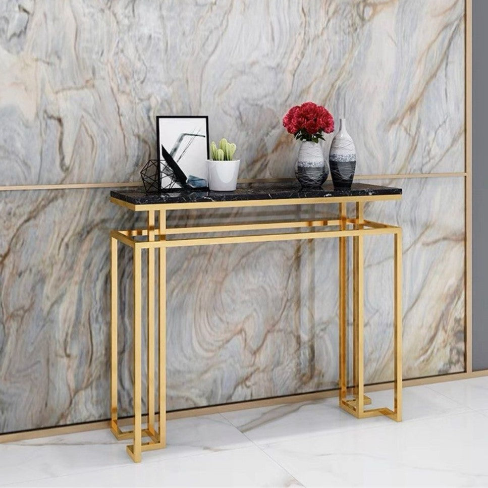 LEDA Marble Console Table - Radical Homes Singapore