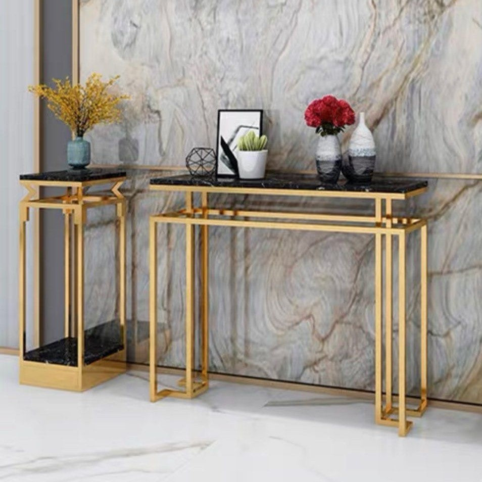 LEDA Marble Console Table - Radical Homes Singapore
