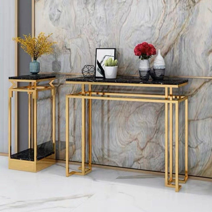 LEDA Marble Console Table - Radical Homes Singapore