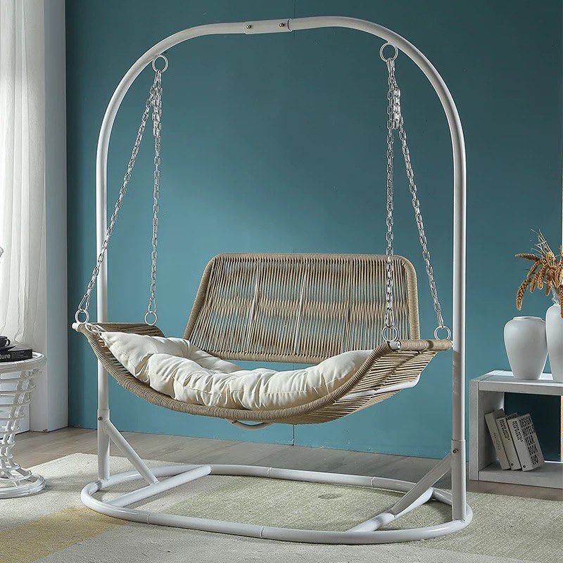 XUAN Farmhouse Rattan Swing Chair - Radical Homes Singapore