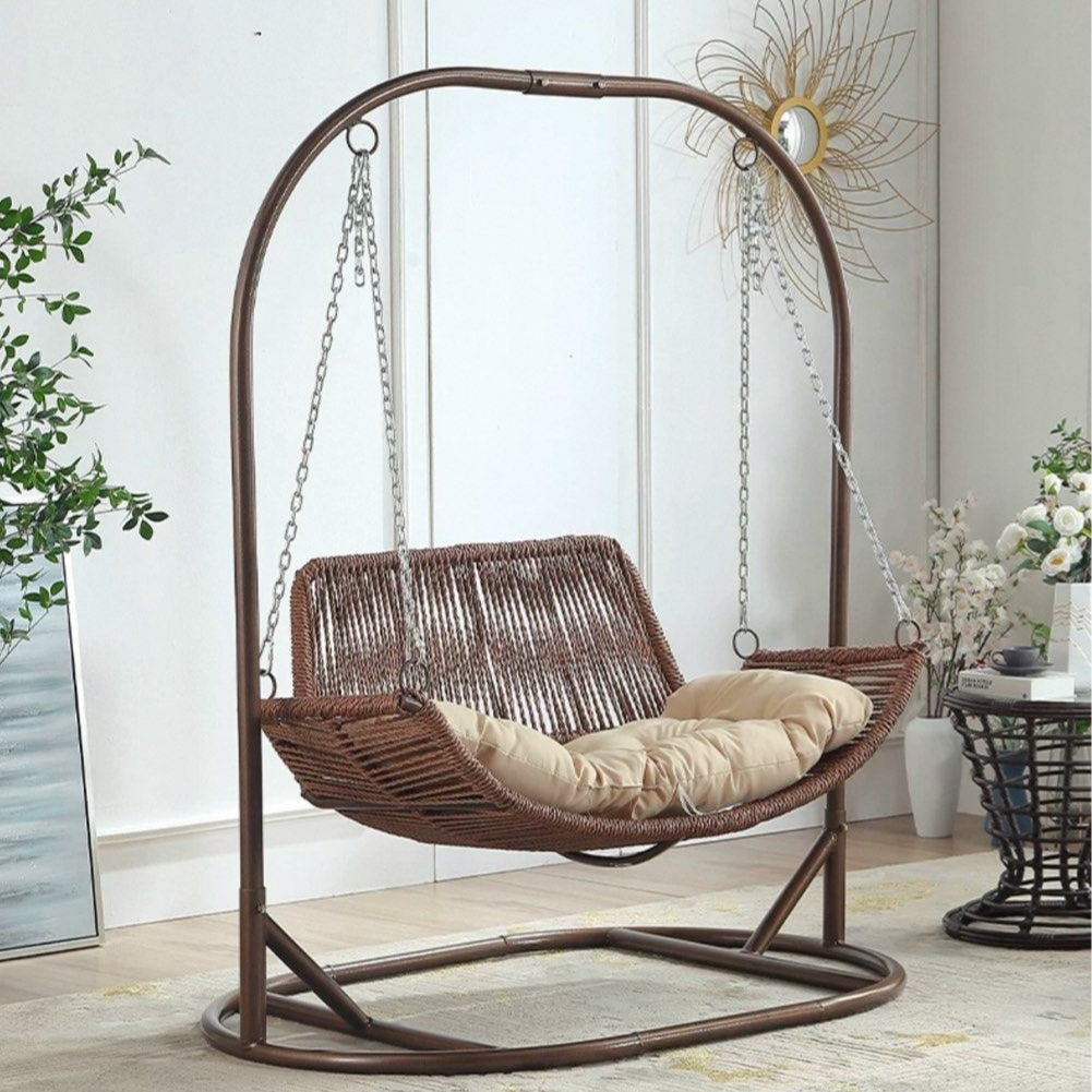 XUAN Farmhouse Rattan Swing Chair - Radical Homes Singapore