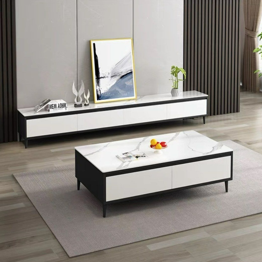 VELMIRA Modern Sintered Stone TV Console - Cassa Haus Singapore