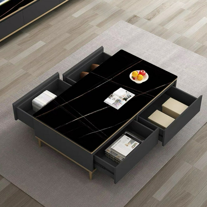 VELMIRA Modern Sintered Stone TV Console - Cassa Haus Singapore