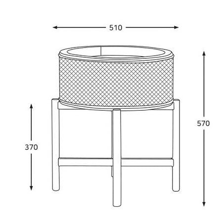 TAYORA Rattan Side Table - Cassa Haus Singapore