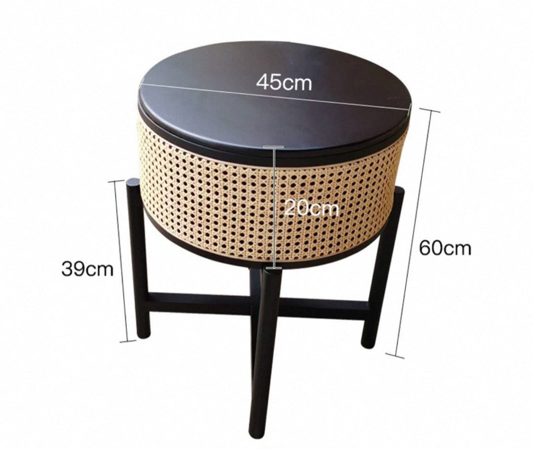 TAYORA Rattan Side Table - Cassa Haus Singapore