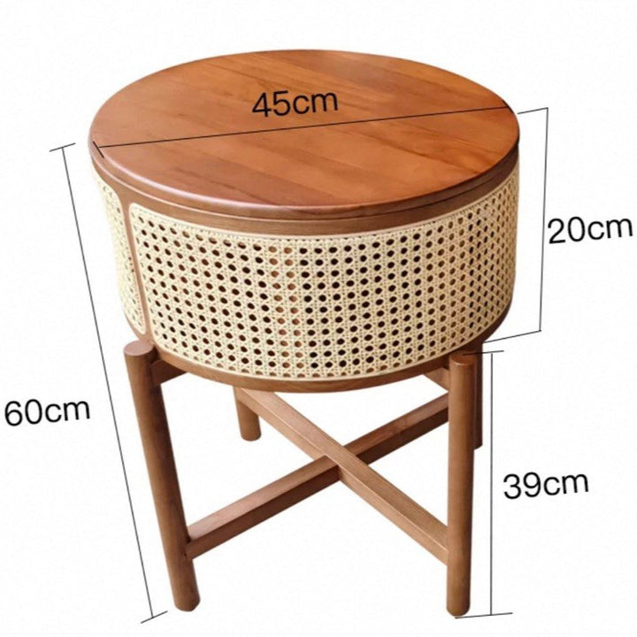 TAYORA Rattan Side Table - Cassa Haus Singapore