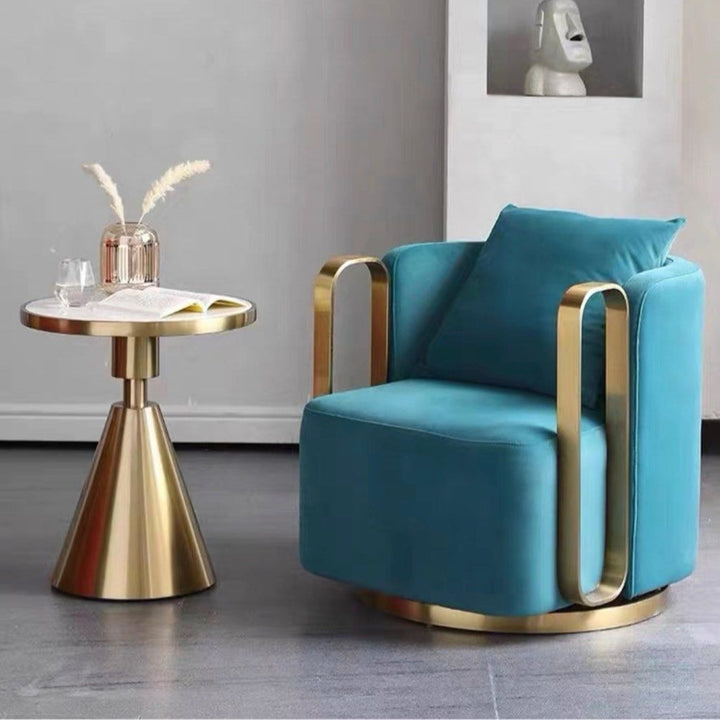 CHARLOTTE Modern Swivel Lounge Chair Armchair - Radical Homes Singapore