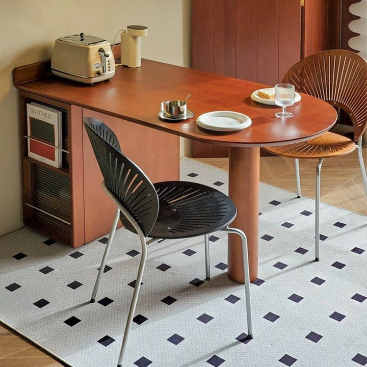 FONSECA Modern Walnut Island Dining Table - Radical Homes Singapore