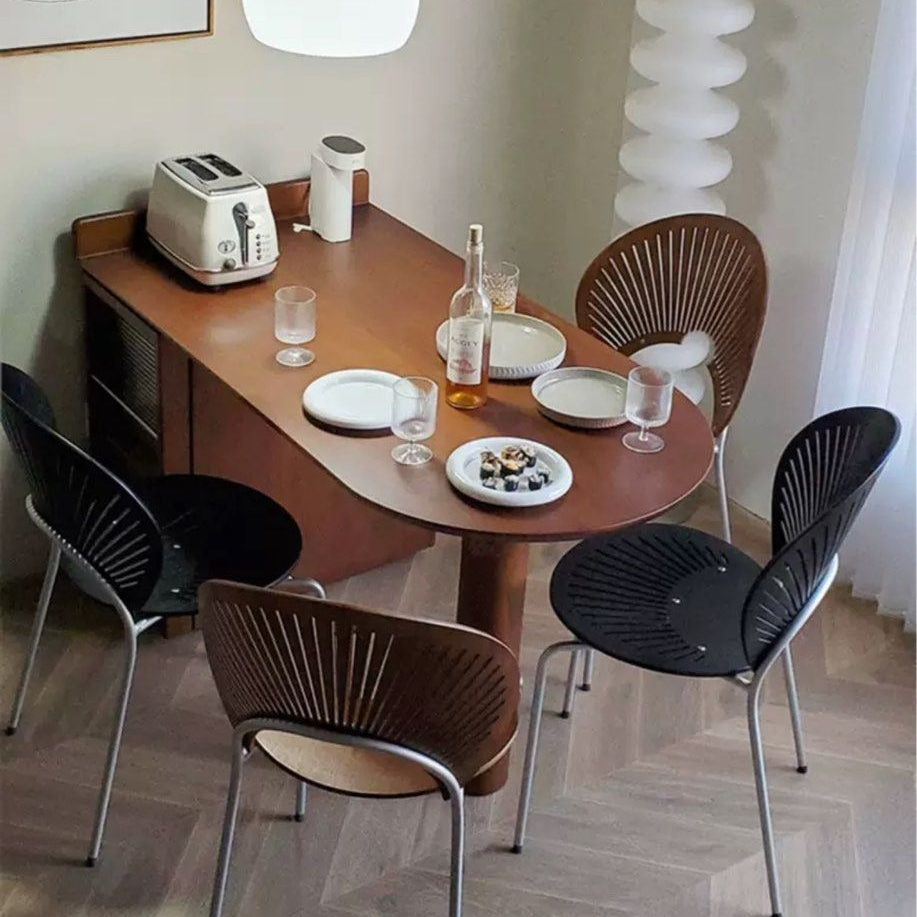 FONSECA Modern Walnut Island Dining Table - Radical Homes Singapore