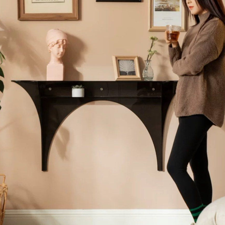 DIGORY Modern Floating Acrylic Console Table - Radical Homes Singapore