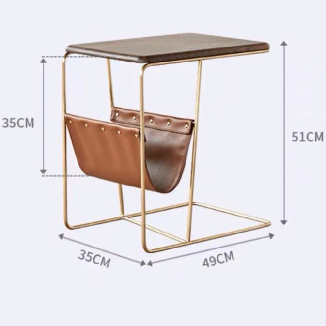 ALLAN Luxury Magazine Holder End Table - Radical Homes Singapore