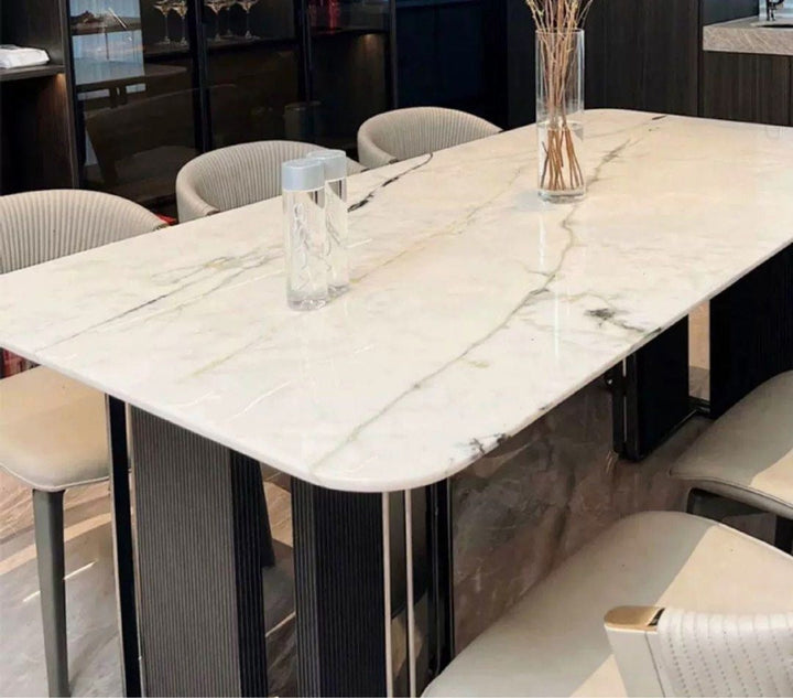 ANGULO Modern Marble Dining Table - Radical Homes Singapore
