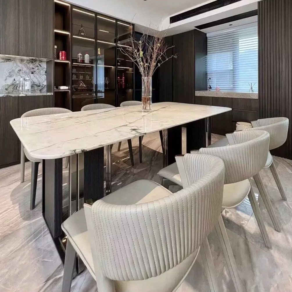ANGULO Modern Marble Dining Table - Radical Homes Singapore