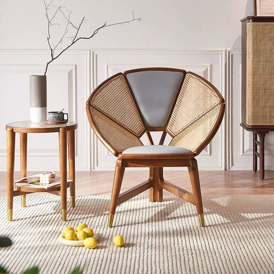 CEDARVALE Vintage Rattan Lounge Chair - Cassa Haus Singapore