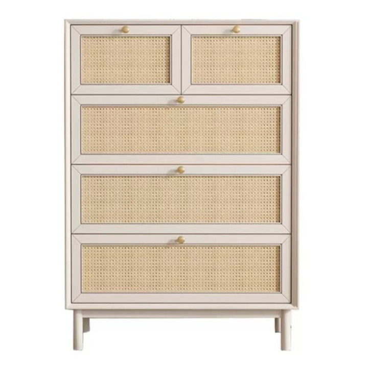 AGRIPPINA Japandi Rattan Chest Of Drawers' - Radical Homes Singapore