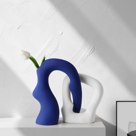 KAVERA Ceramic Table Vase - Cassa Haus Singapore