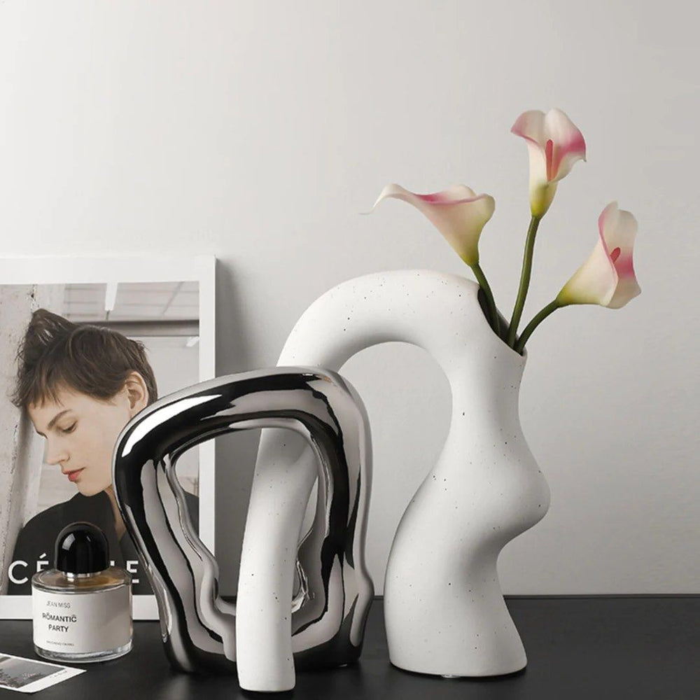 ZENGA Ceramic Table Vase - Radical Homes Singapore