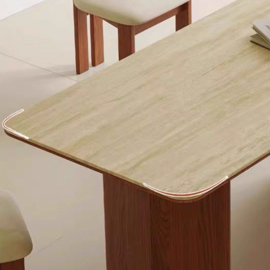 QUERIDA Modern Travertine Dining Table - Radical Homes Singapore