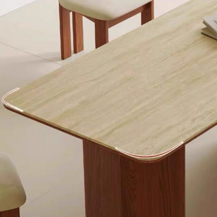 QUERIDA Modern Travertine Dining Table - Radical Homes Singapore