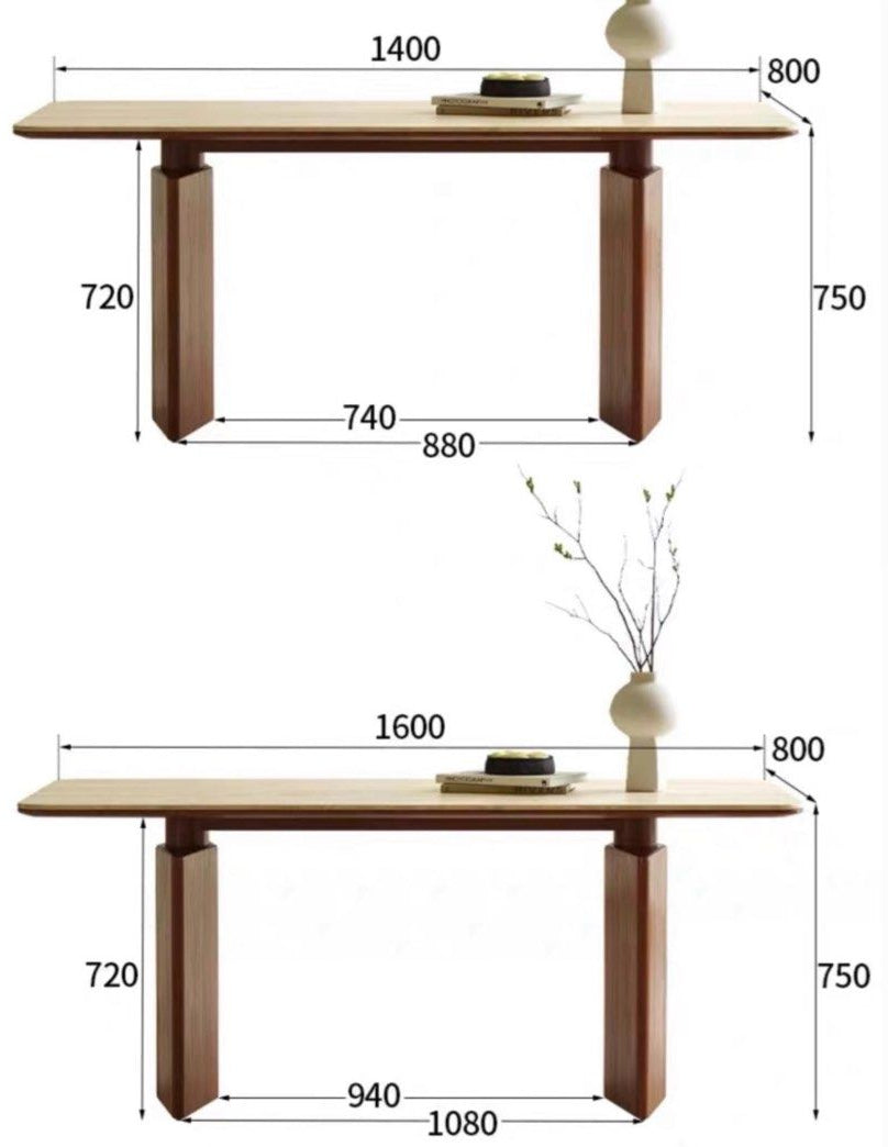 QUERIDA Modern Travertine Dining Table - Radical Homes Singapore