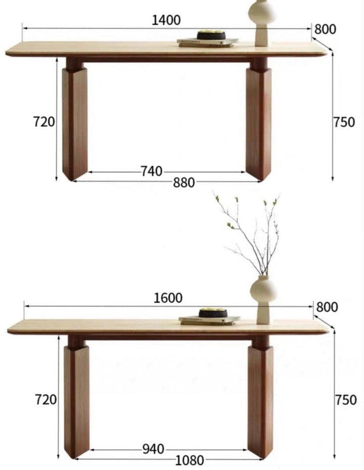 QUERIDA Modern Travertine Dining Table - Radical Homes Singapore
