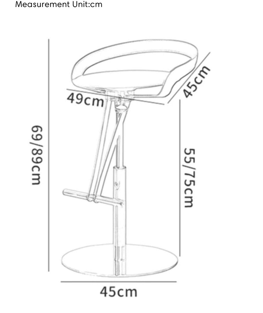 ZION Adjustable Bar Stool - Radical Homes Singapore
