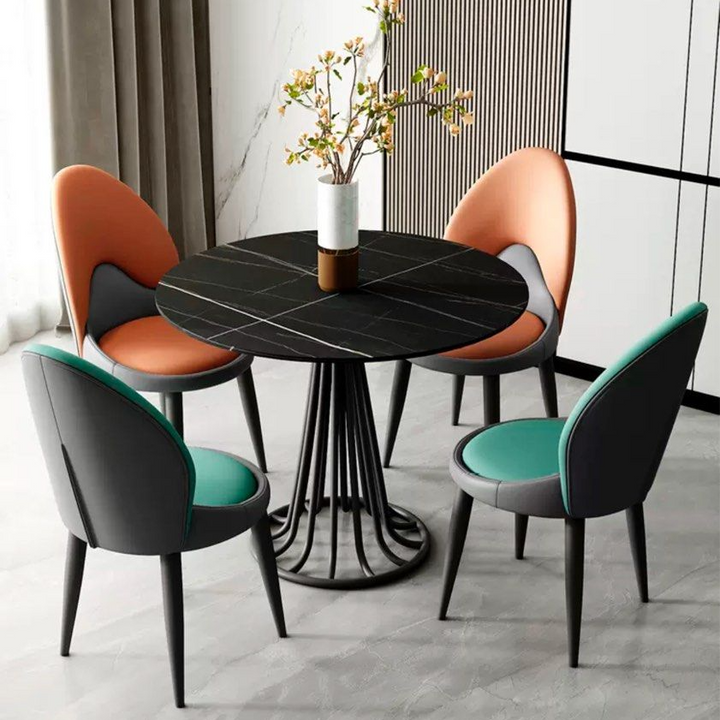 TERRA Modern Leather Dining Chair - Radical Homes Singapore