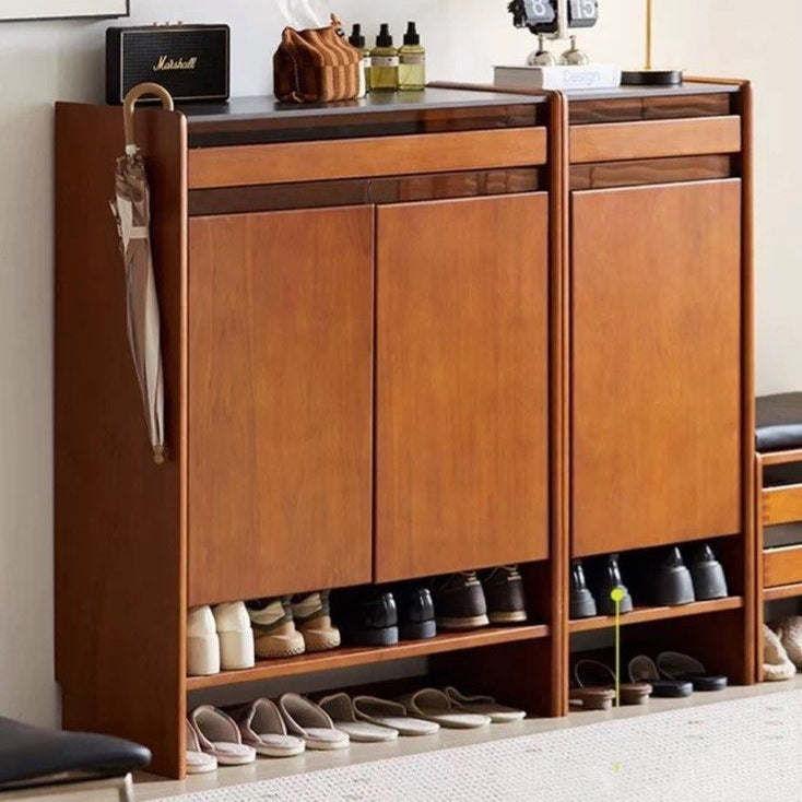 ZOSA Modern Solid Wood Shoe Cabinet - Radical Homes Singapore