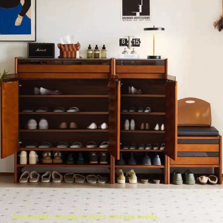 ZOSA Modern Solid Wood Shoe Cabinet - Radical Homes Singapore
