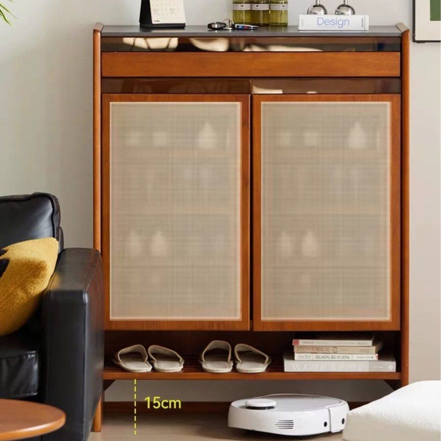 ZOSA Modern Solid Wood Shoe Cabinet - Radical Homes Singapore