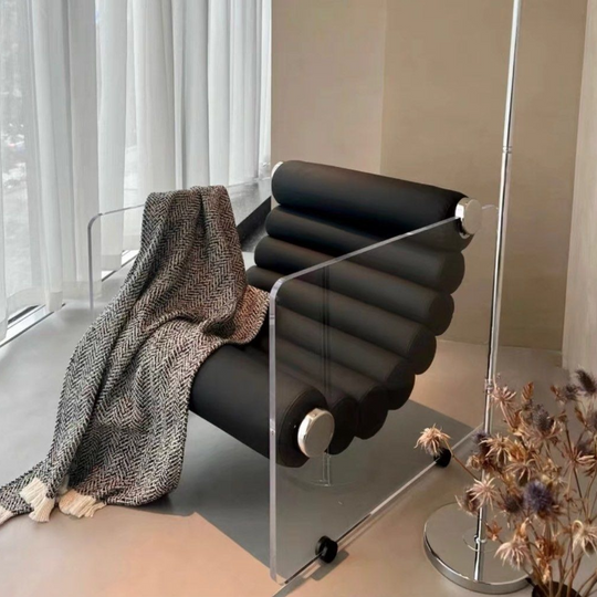 LUCENTI Modern Leather Lounge Chair - Cassa Haus Singapore