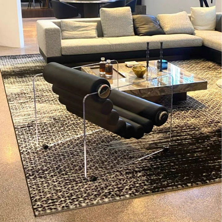 LUCENTI Modern Leather Lounge Chair - Cassa Haus Singapore