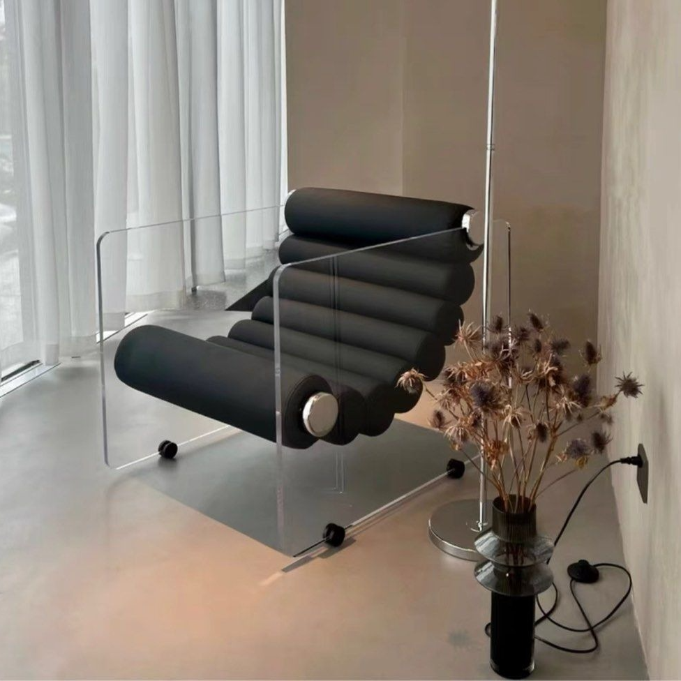 LUCENTI Modern Leather Lounge Chair - Cassa Haus Singapore
