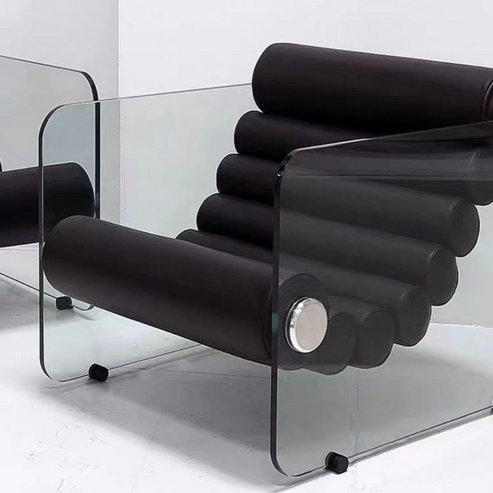 LUCENTI Modern Leather Lounge Chair - Cassa Haus Singapore